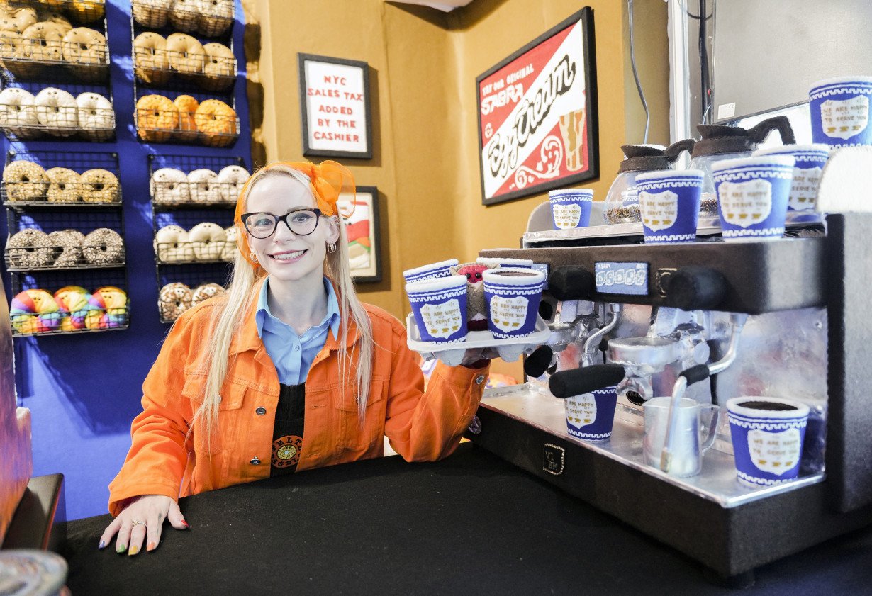 Order a bagel and schmear at Feltz Bagels, and you'll be fed an original piece of art