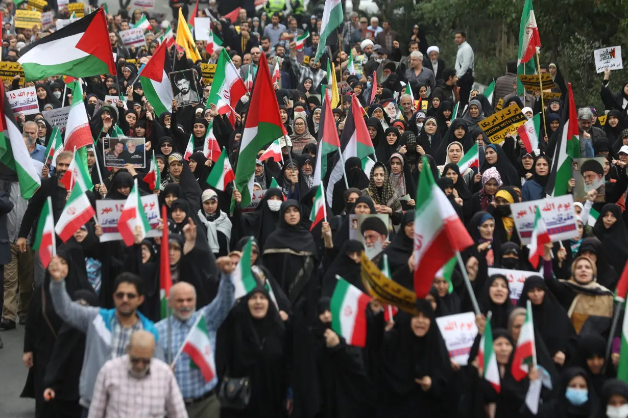 Rally in support of Palestinians, in Tehran