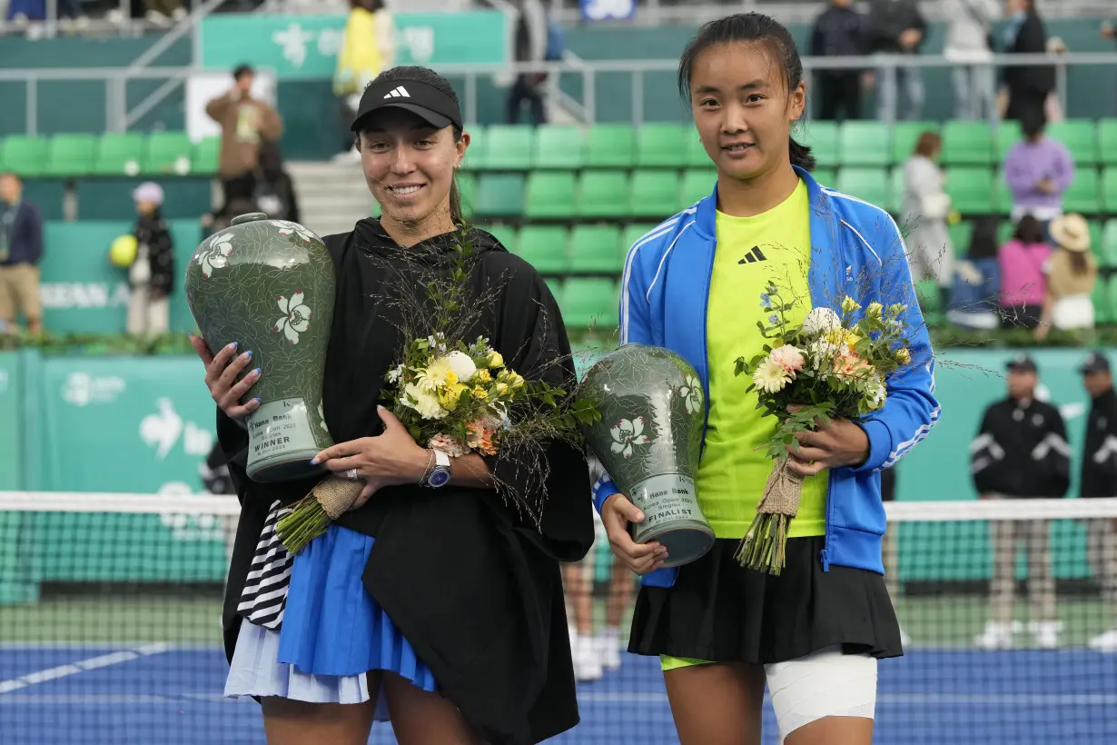 Pegula beats Yuan to claim Korea Open title. Fernandez wins Hong Kong Open