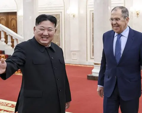 Russia's foreign minister offers security talks with North Korea and China as he visits Pyongyang