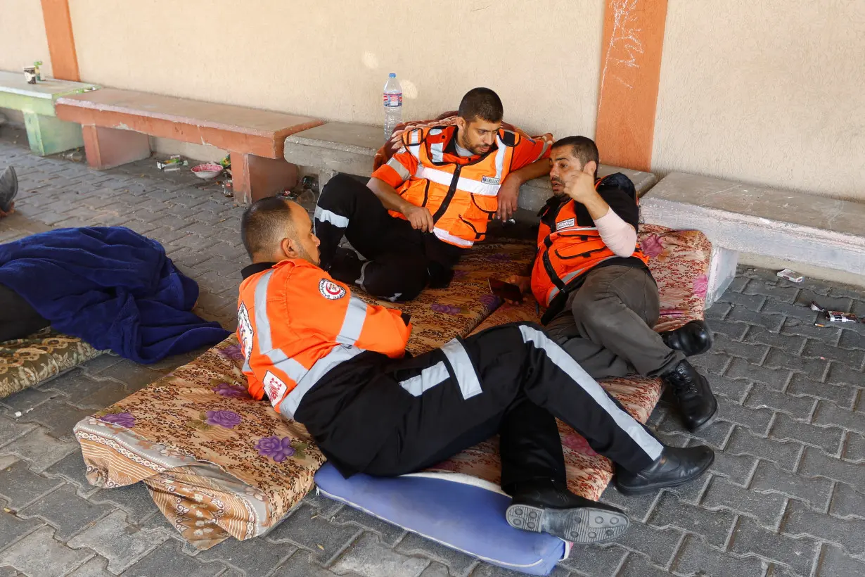 Gaza rescue workers scared and exhausted under Israel's air strikes