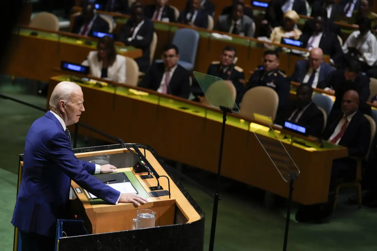 Biden exhorts world leaders at the UN to stand up to Russia, warns not to let Ukraine 'be carved up'