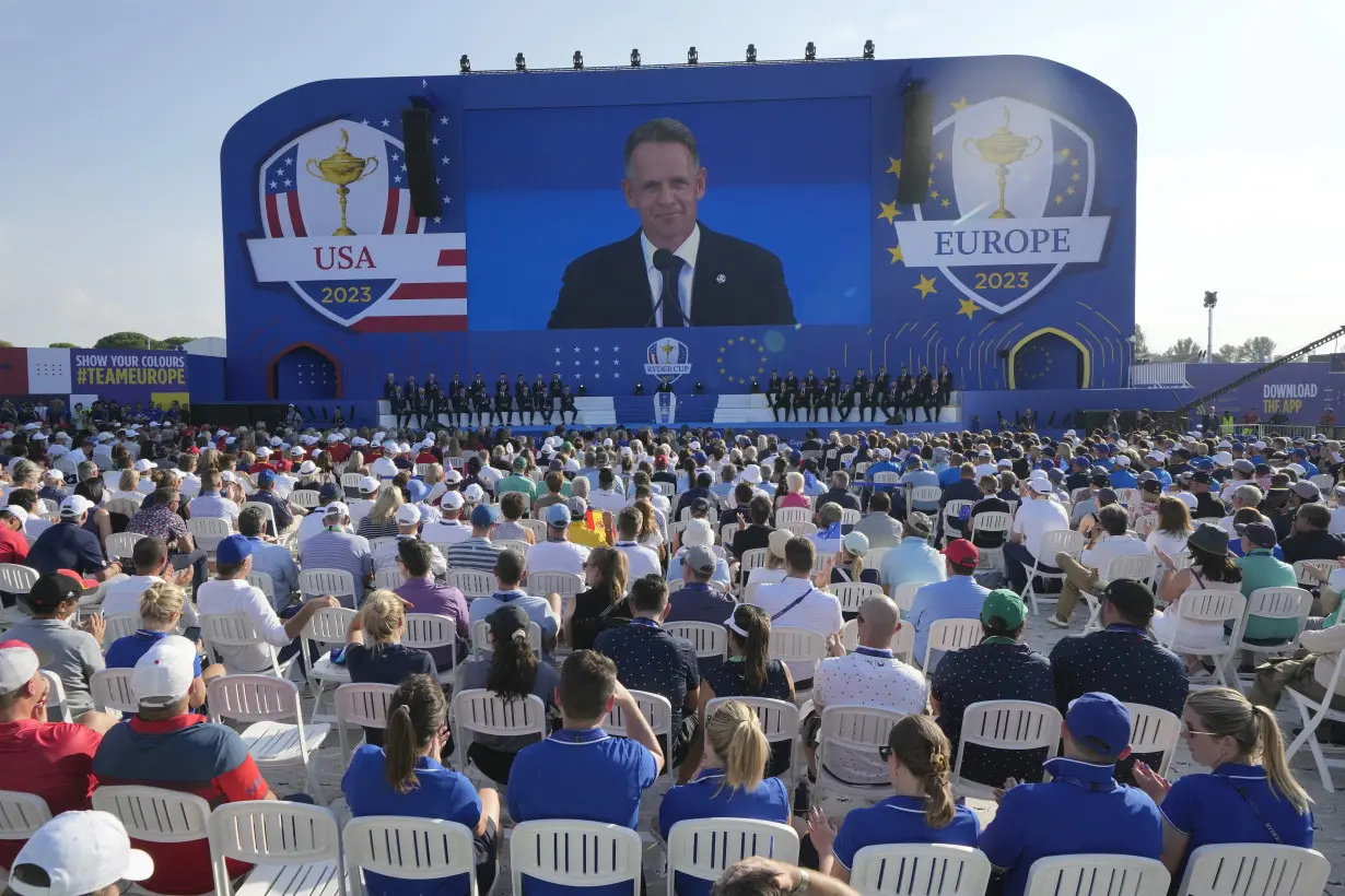 Ukrainian junior golfer gains attention but war not mentioned by Team Europe at Ryder Cup