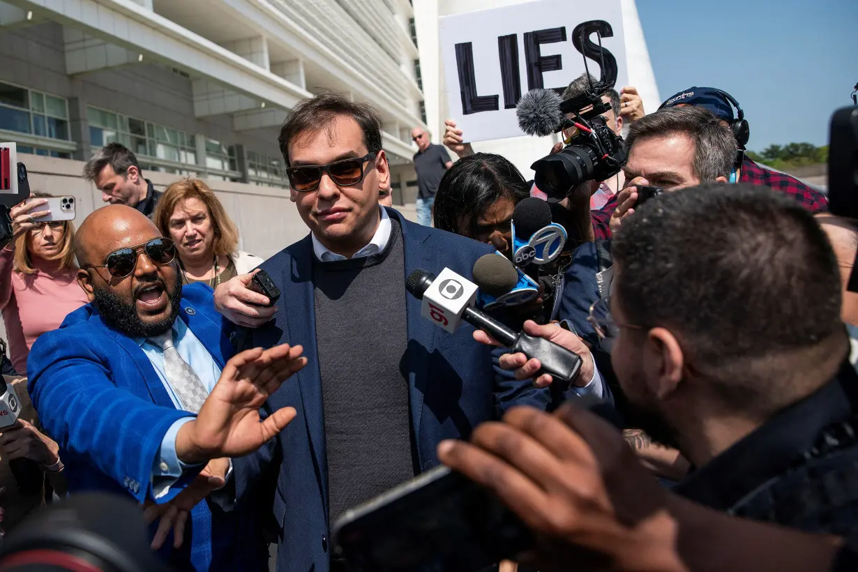 U.S. Representative George Santos (R-NY) at Central Islip Federal Courthouse