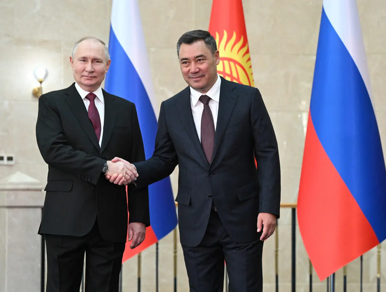 Russian President Vladimir Putin visits Kyrgyzstan