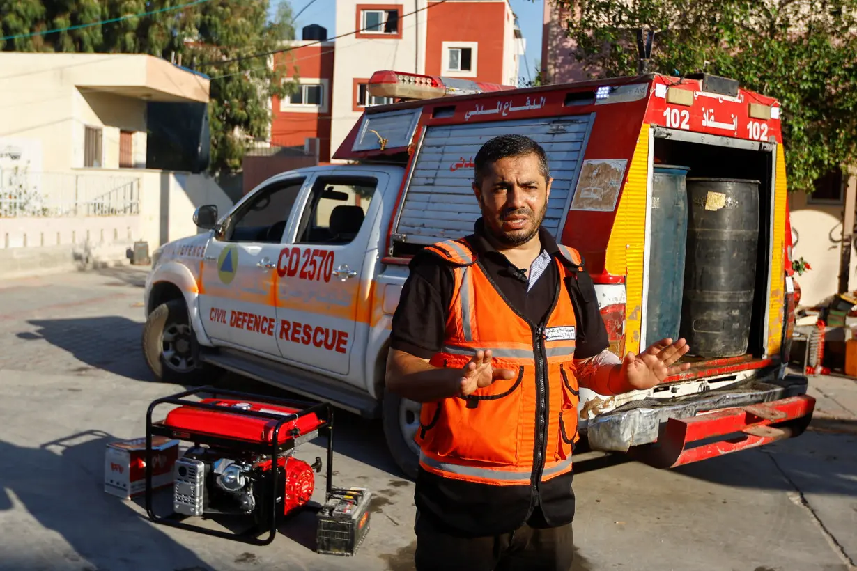 Gaza rescue workers scared and exhausted under Israel's air strikes