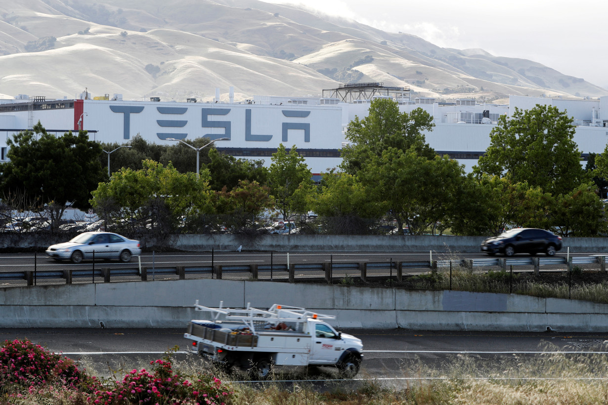 FILE PHOTO: Tesla's primary vehicle factory reopens in Fremont