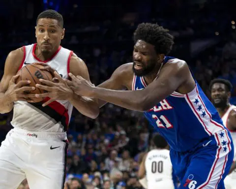 Harden sits out third straight game, Embiid gets the start for 76ers in home opener