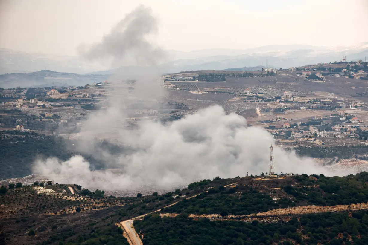 FILE PHOTO: Smoke rises over Lebanon