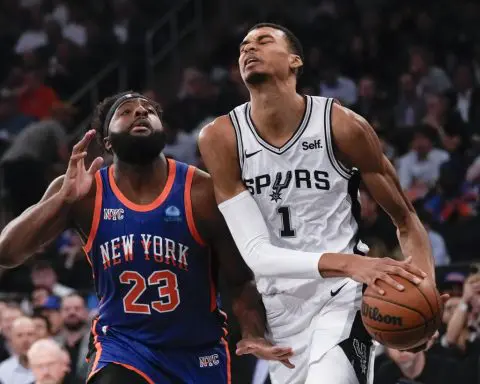 Wembanyama has a rough debut at Madison Square Garden as the Knicks rout the Spurs 126-105