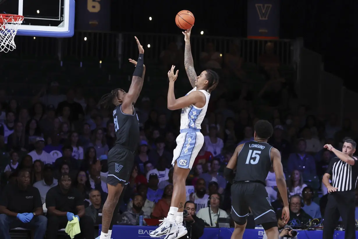 Villanova beats No. 14 North Carolina 83-81 in OT, advances to title game at Battle 4 Atlantis