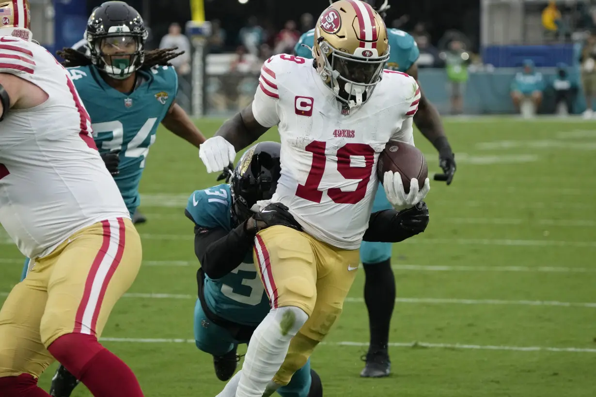 49ers dominate Jaguars 34-3 to end a 3-game skid and look like Super Bowl contenders again