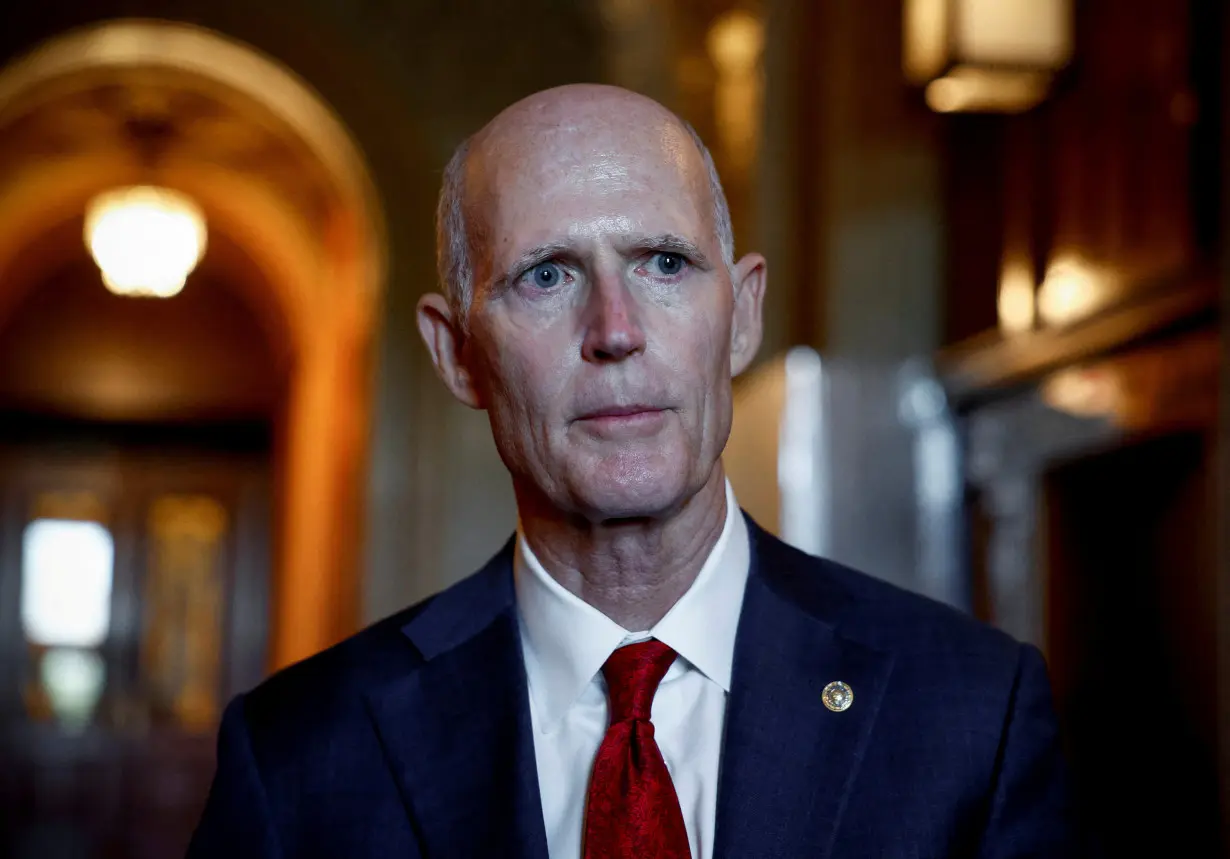 FILE PHOTO: U.S. Senator Scott attends the weekly Republican policy luncheon at the U.S. Capitol in Washington