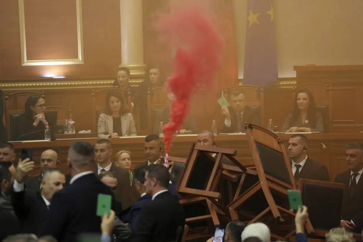 Albania Opposition Parliament