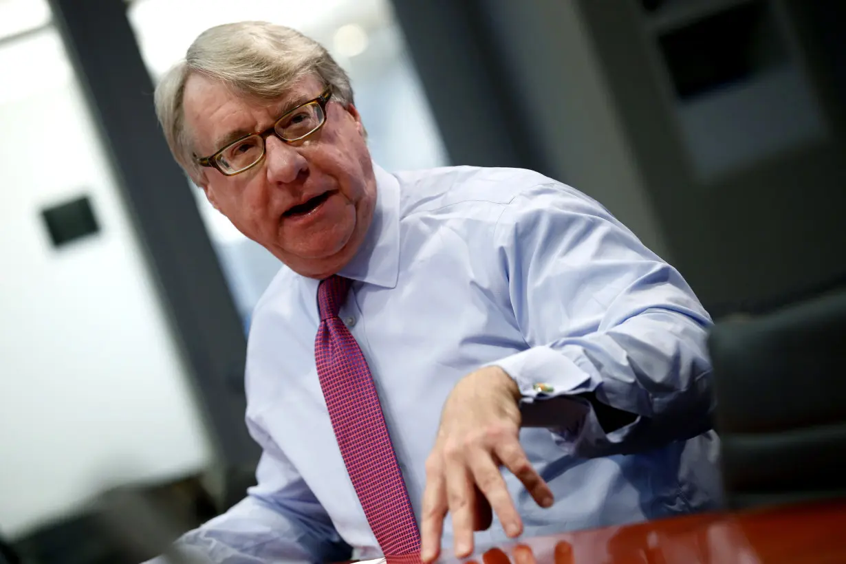 Jim Chanos, Founder and Managing Partner of Kynikos Associates LP speaks at the Reuters Global Investment Outlook summit at the Thomson Reuters building in New York