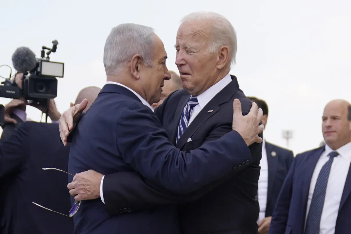 Nearly half of Democrats disapprove of Biden's response to the Israel-Hamas war, AP-NORC poll shows