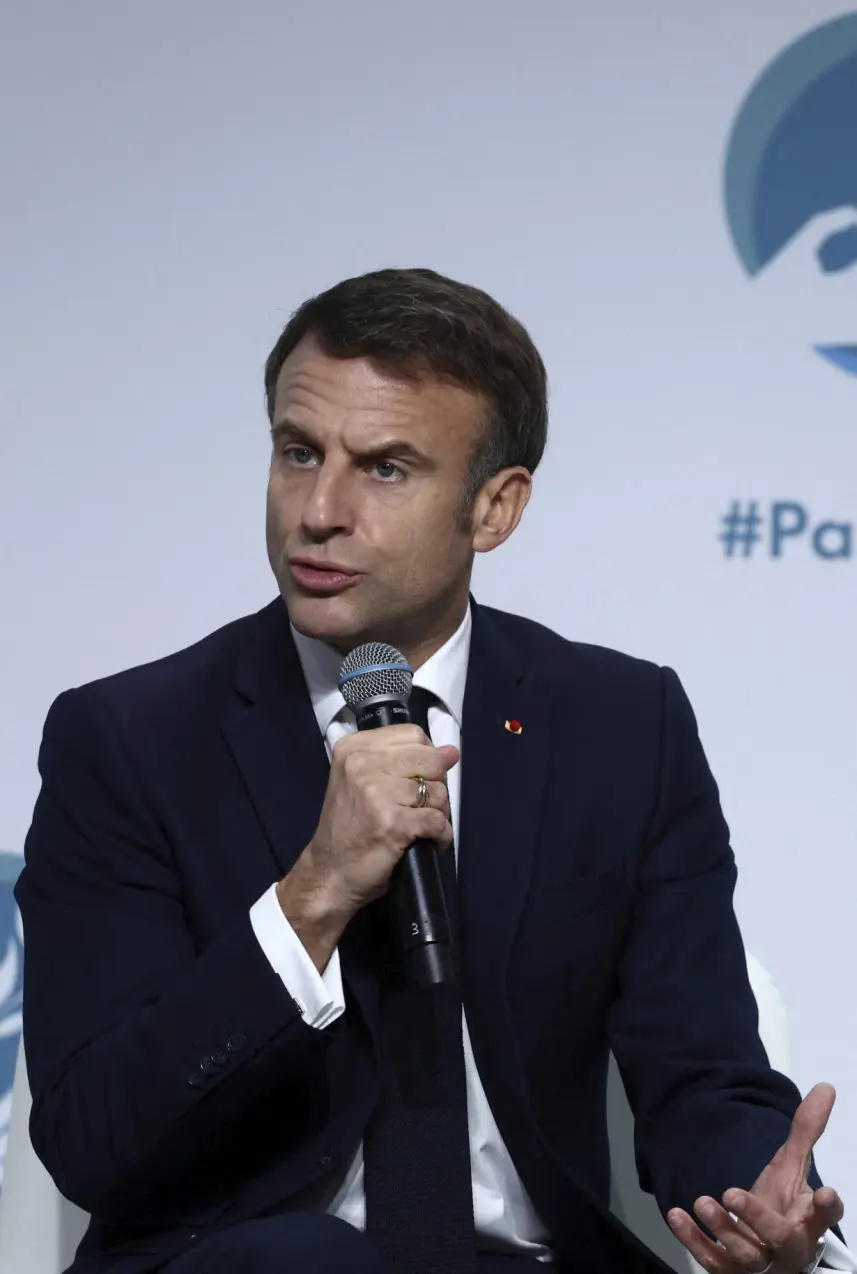 France's Macron says melting glaciers are 'an unprecedented challenge for humanity'