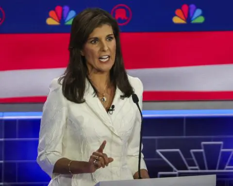 Republican 2024 hopeful Haley makes major ad buy after rival Scott quits race