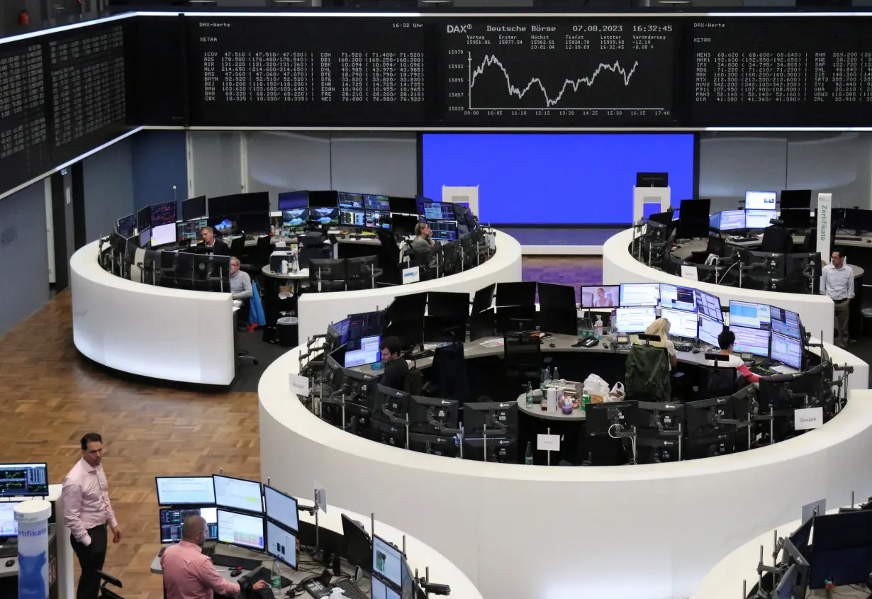 German share price index DAX graph is pictured at the stock exchange in Frankfurt