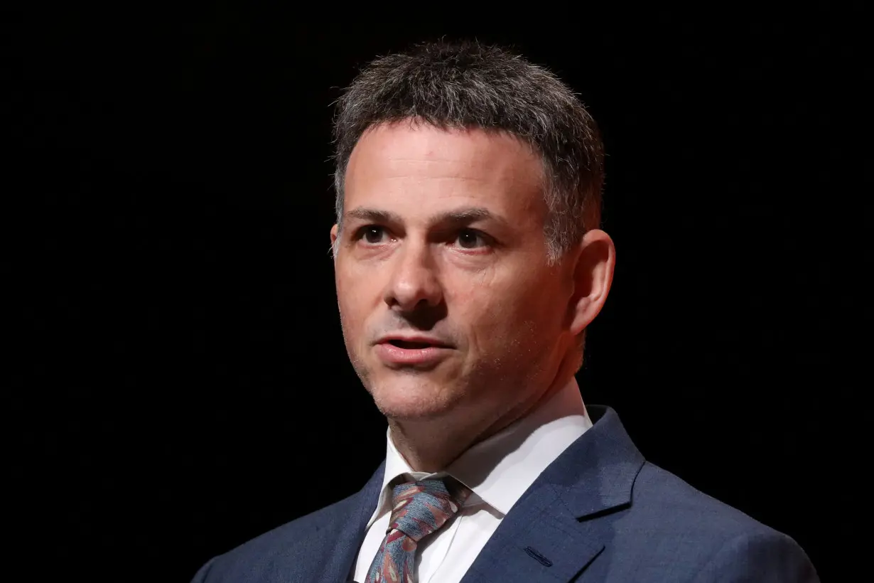 FILE PHOTO: David Einhorn,ÊPresident, Greenlight Capital, Inc. speaks during the 2019 Sohn Investment Conference in New York