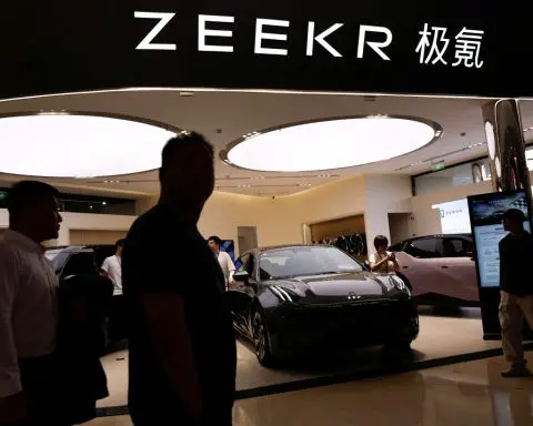 China's Zeekr reveals wider loss in US IPO paperwork, Geely shares fall