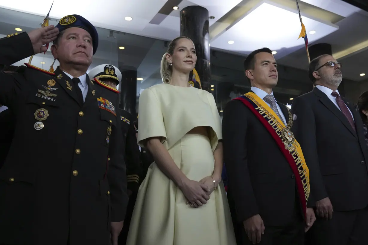 Daniel Noboa is sworn in as Ecuador's president, inheriting the leadership of a country on edge