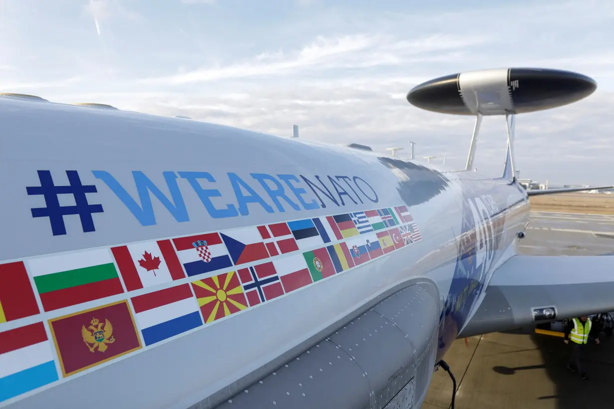 FILE PHOTO: NATO Airborne Warning and Control System (AWACS) surveillance planes are deplyed to Romania