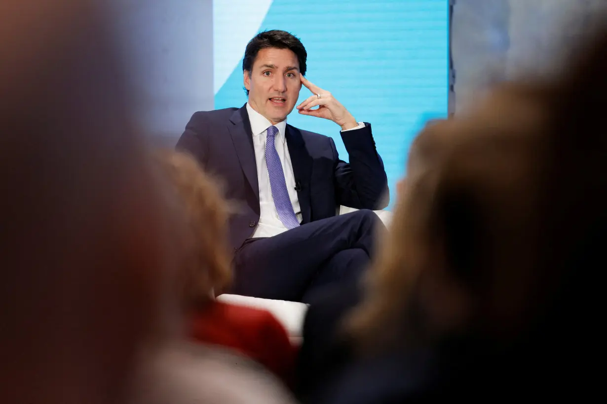 FILE PHOTO: Canada's Prime Minister Justin Trudeau takes part in a climate change conference in Ottawa