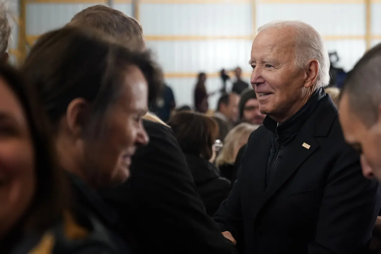 Biden touts investment in rural areas in Minnesota, the home state of his primary challenger