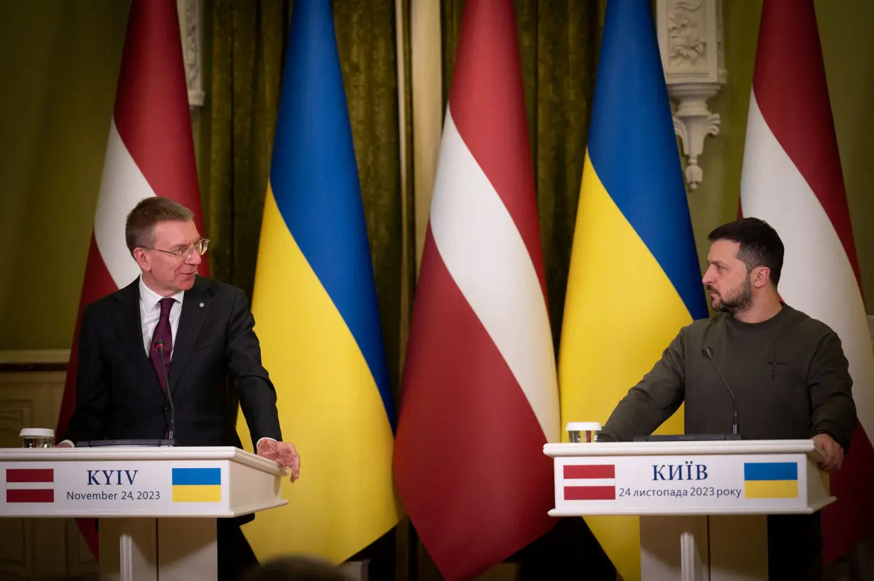 Latvian President Rinkevics visits Kyiv