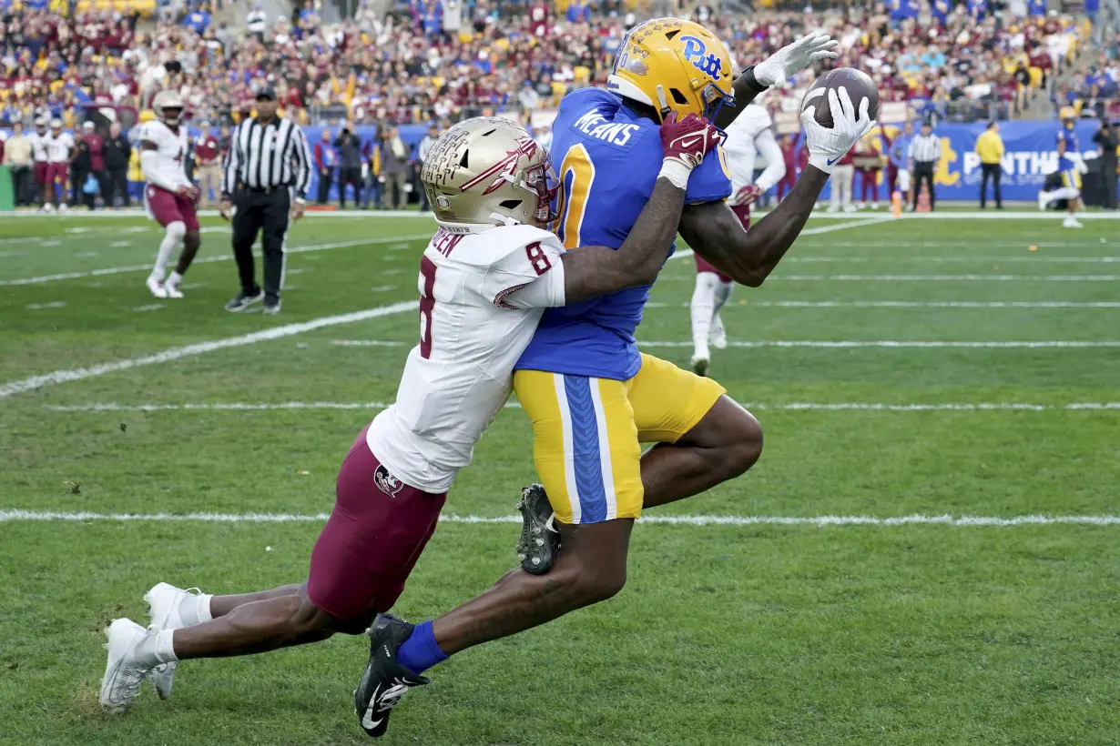 No. 4 Florida State earns spot in ACC title game by pulling away from game Pitt 24-7