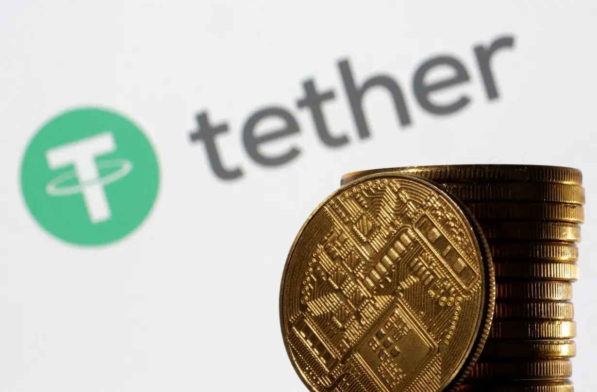 FILE PHOTO: Illustration shows Tether logo