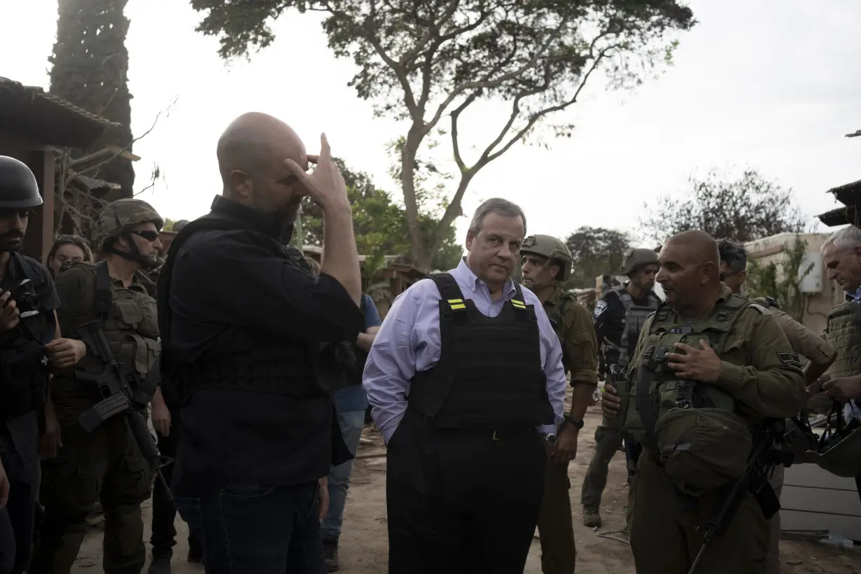 GOP hopeful Chris Christie visits Israel, says the US must show solidarity in war against Hamas