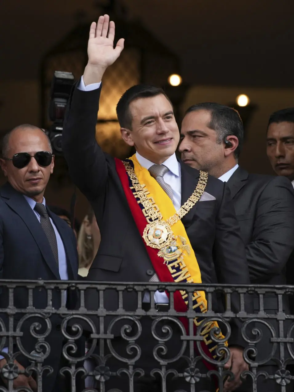 Daniel Noboa is sworn in as Ecuador's president, inheriting the leadership of a country on edge