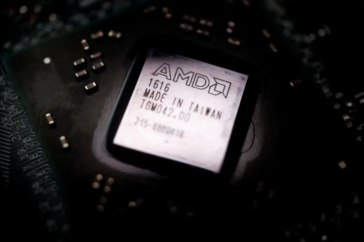 FILE PHOTO: Illustration picture of AMD chip