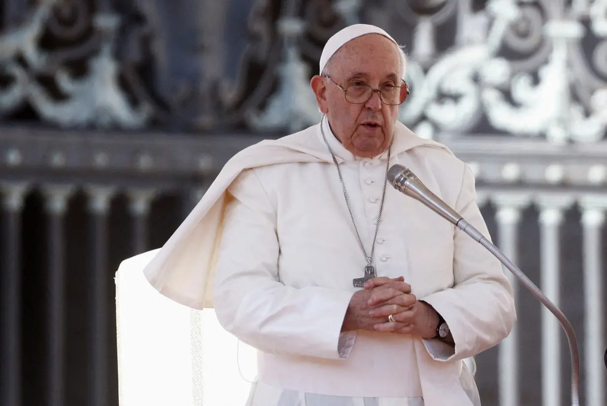 FILE PHOTO: Pope Francis holds a weekly audience at the Vatican