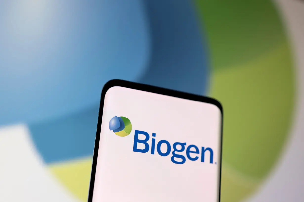 Illustration shows Biogen logo