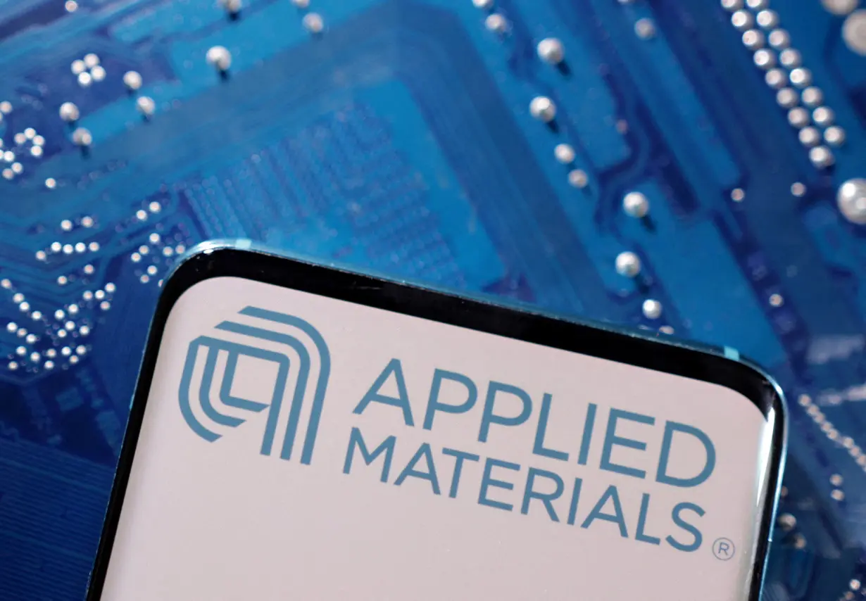 FILE PHOTO: Illustration shows Applied Materials logo