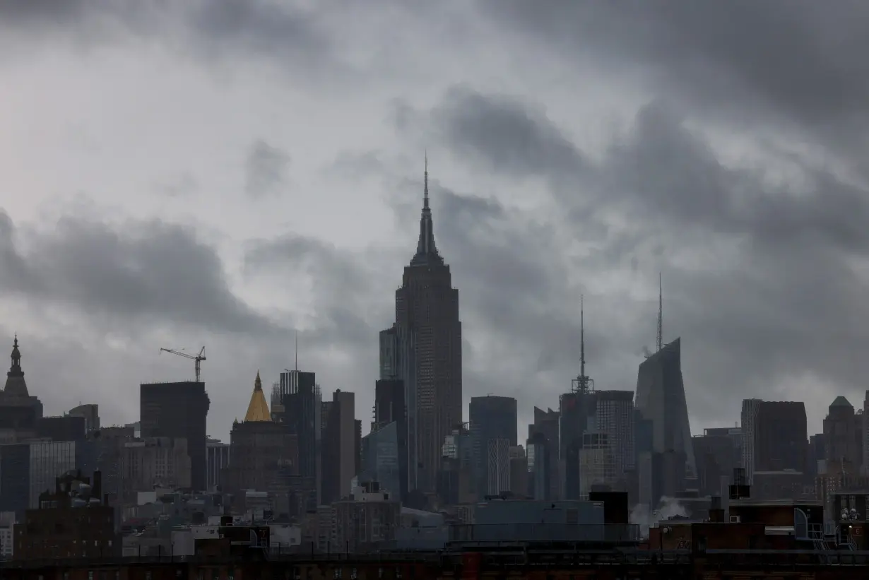 FILE PHOTO: Remnants of Tropical Storm Ophelia in New York