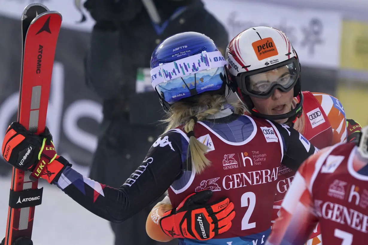 Shiffrin takes slalom for 89th World Cup win as 1st-run leader Vlhova fails to finish her second