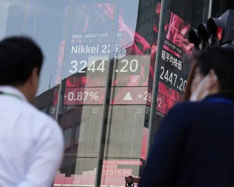 Stock market today: Asian shares mixed as China reports that prices fell in October