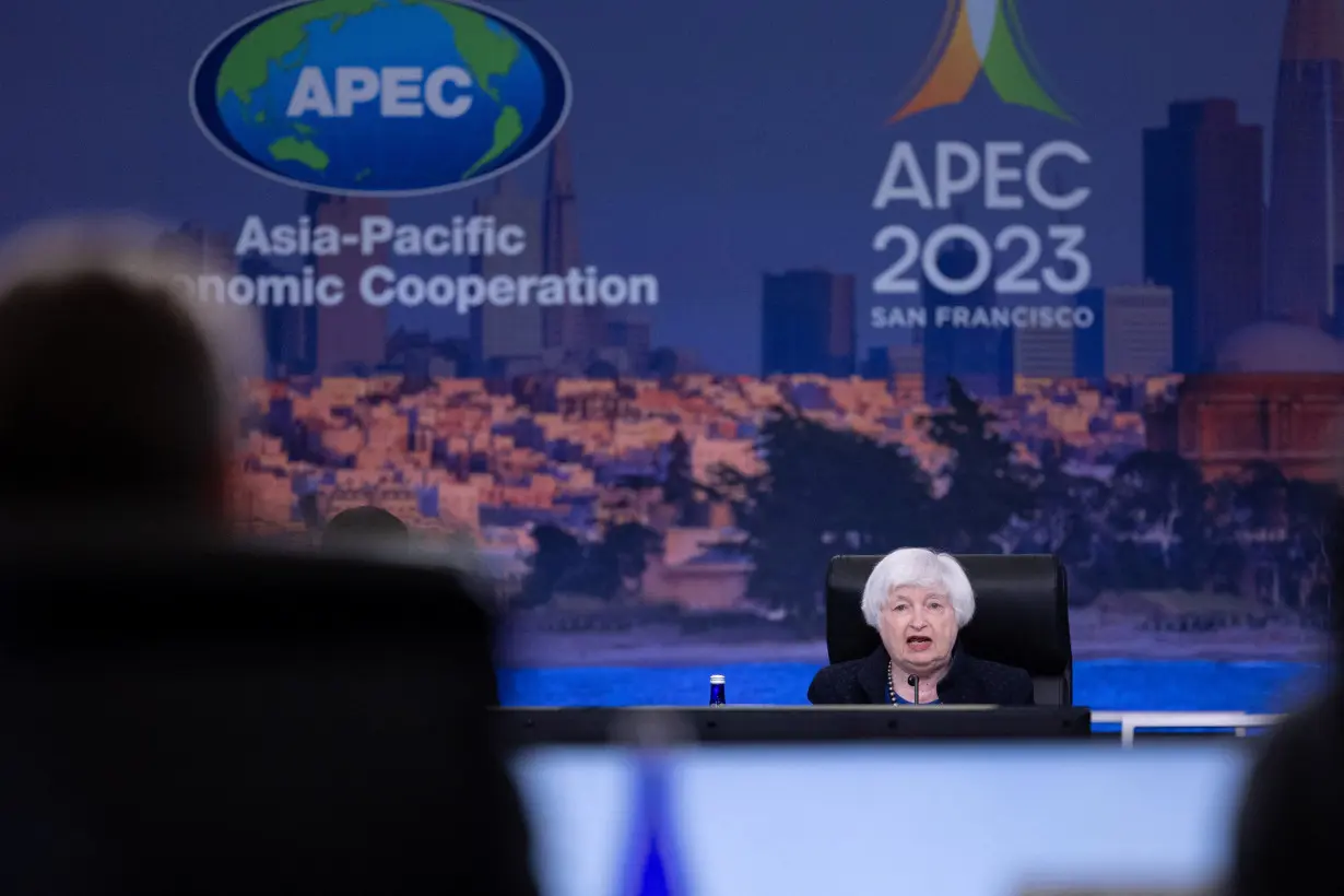 FILE PHOTO: U.S. Secretary of Treasury, Janet Yellen hosts a Finance Ministers’ Meeting plenary at the APEC