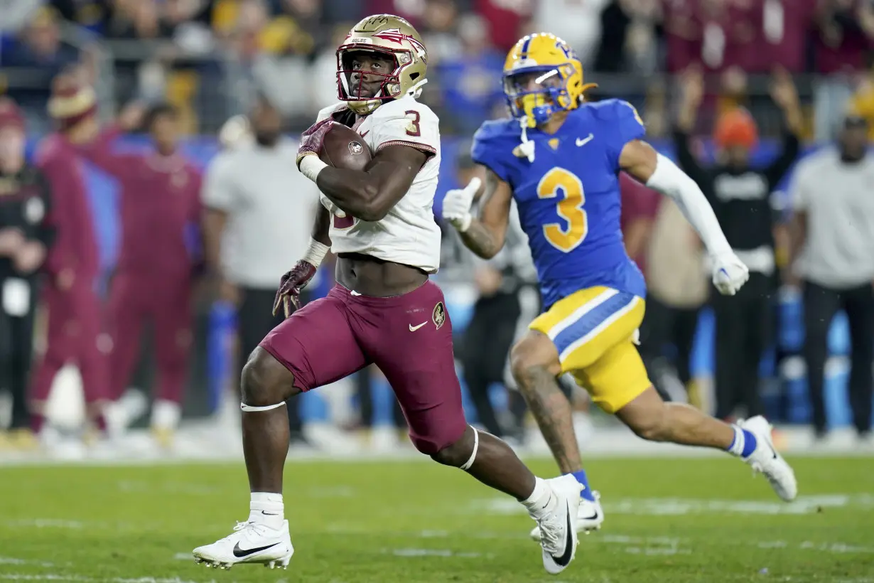 No. 4 Florida State earns spot in ACC title game by pulling away from game Pitt 24-7