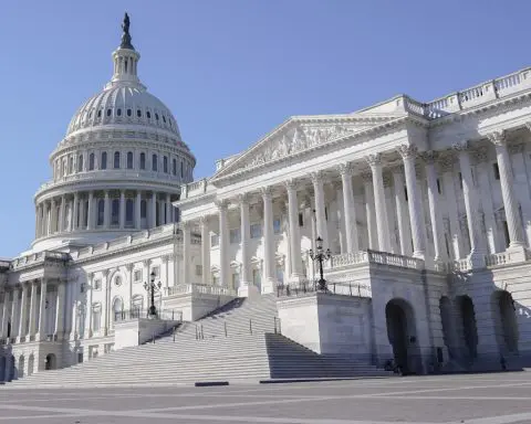 A man with a rifle is arrested in a park near the US Capitol