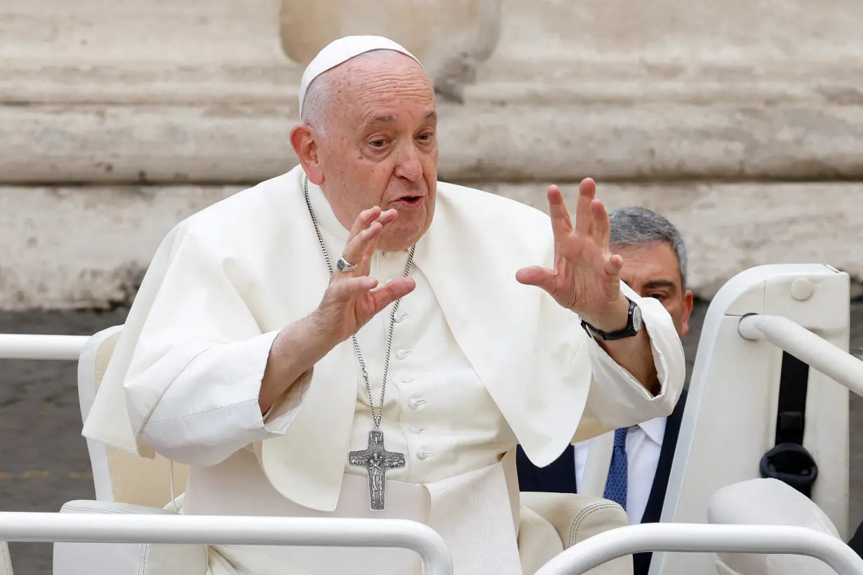 Pope Francis holds a weekly audience at the Vatican