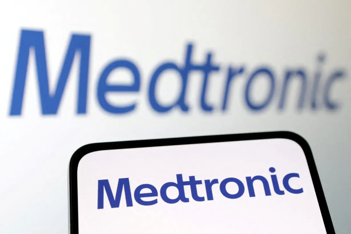 FILE PHOTO: Illustration shows Medtronic Plc logo