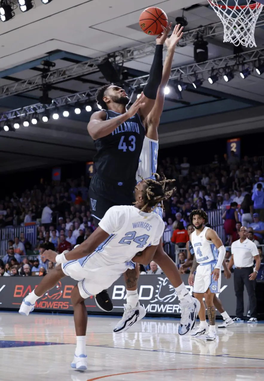 Villanova beats No. 14 North Carolina 83-81 in OT, advances to title game at Battle 4 Atlantis