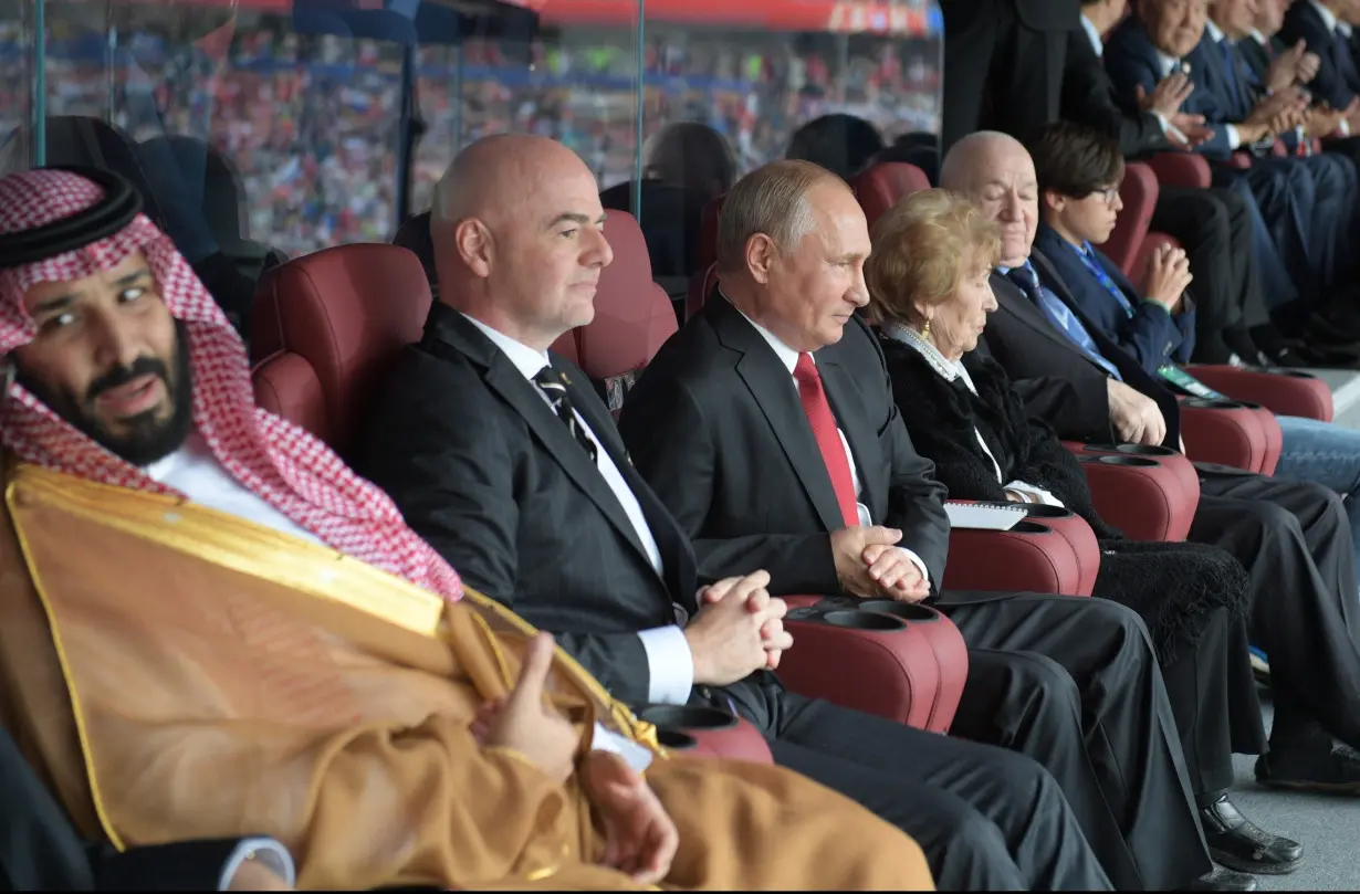 2034 World Cup would bring together FIFA's president and Saudi Arabia's Prince Mohammed