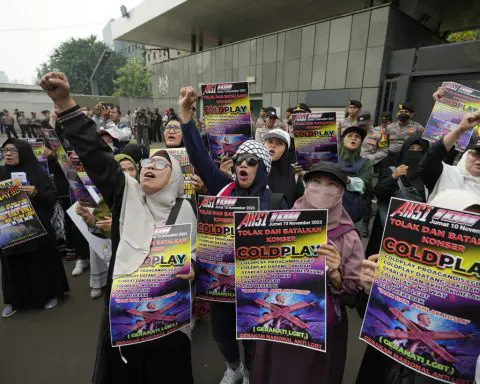 Conservative Muslims protest Coldplay's planned concert in Indonesia over the band's LGBTQ+ support