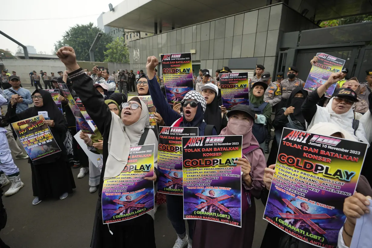 Indonesia Protest Coldplay Concert